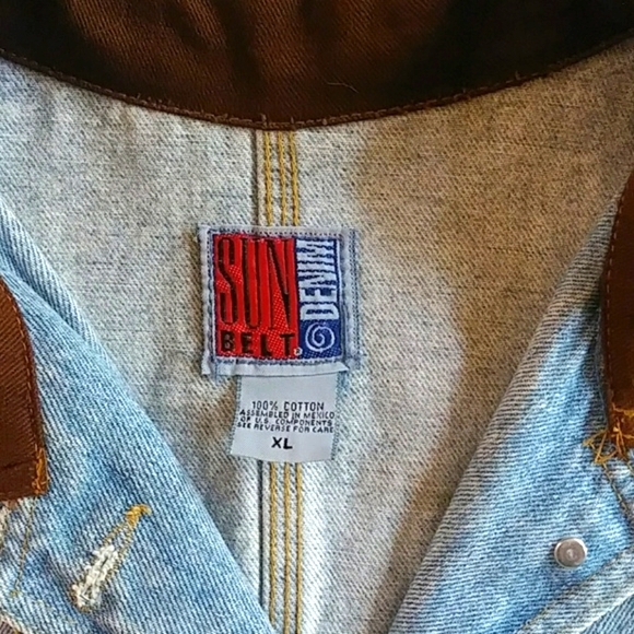 Sz XL Vintage Sunbelt Denim Handpainted Coat - Picture 6 of 8